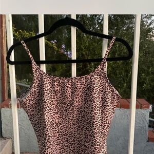 Leopard Print cropped cami 🤎🧡